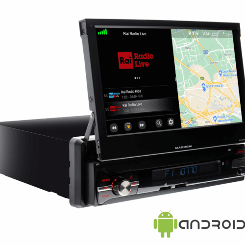 Autoradio Macrom 1 Din Motorizzato