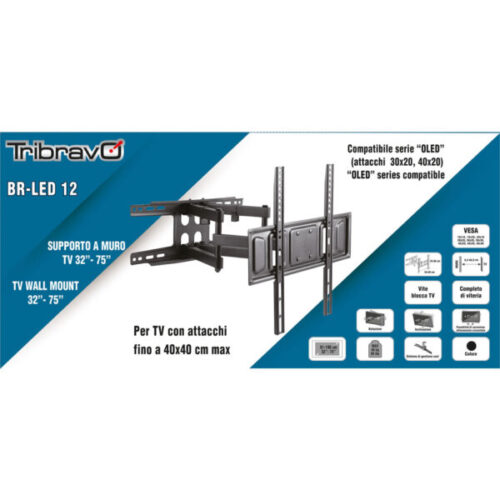 STAFFA TV BR-LED 12 – attacco max 40×40