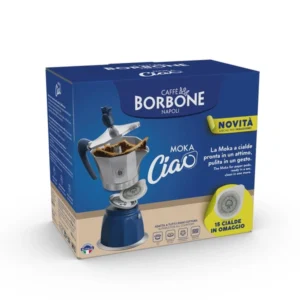 CAFFE BORBONE 1 caffettiera da 3 tazze per sistema a cialde con 15 cialde miscela nobile omaggio