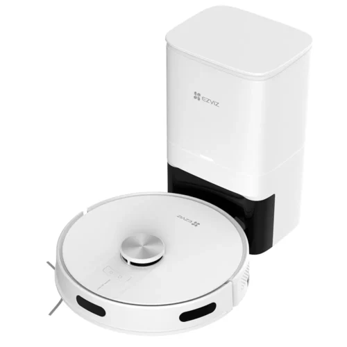 Ezviz RE4 PLUS Robot Aspirapolvere con Sacco Lavapavimenti Contenitore polvere Autonomia 240 minuti con Base Svuota Polvere