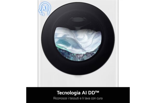 Lavatrice slim 8kg AI DD™ | Serie R3 Classe A-10% | 1200 giri, Lavaggio a vapore, Lavaggio con AI, Direct Drive | White - immagine 9