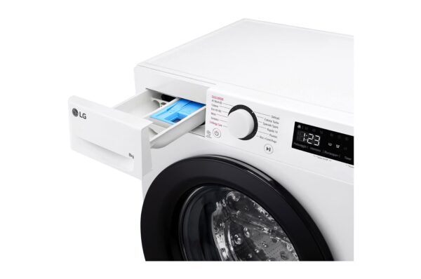 Lavatrice slim 8kg AI DD™ | Serie R3 Classe A-10% | 1200 giri, Lavaggio a vapore, Lavaggio con AI, Direct Drive | White - immagine 4
