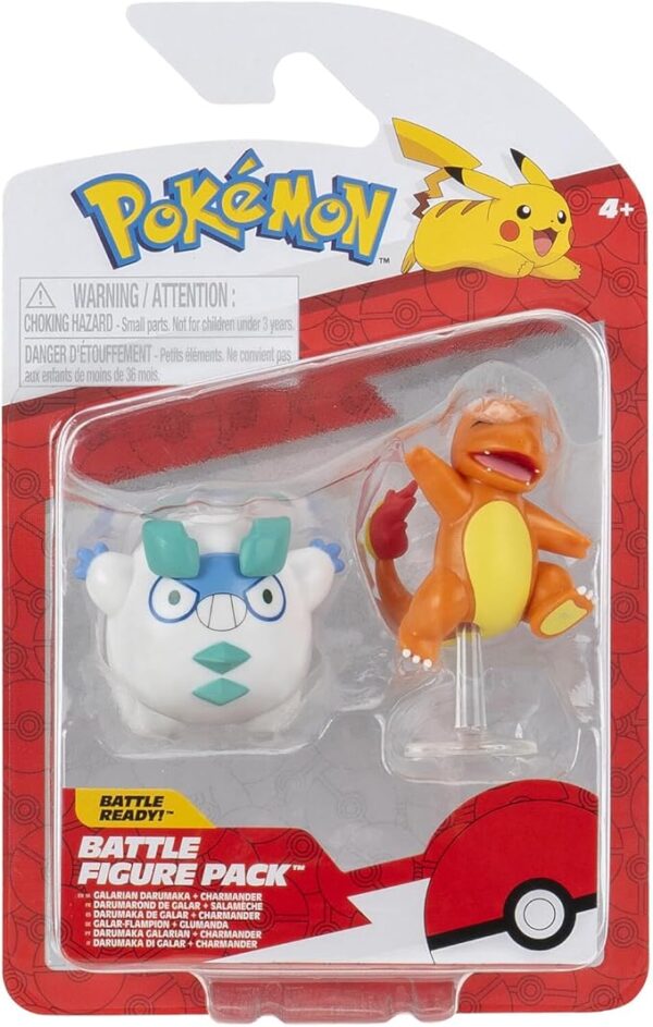 Pokémon Battle Figure 2 Pack (Galarian Darumaka & Charmander #5) W19