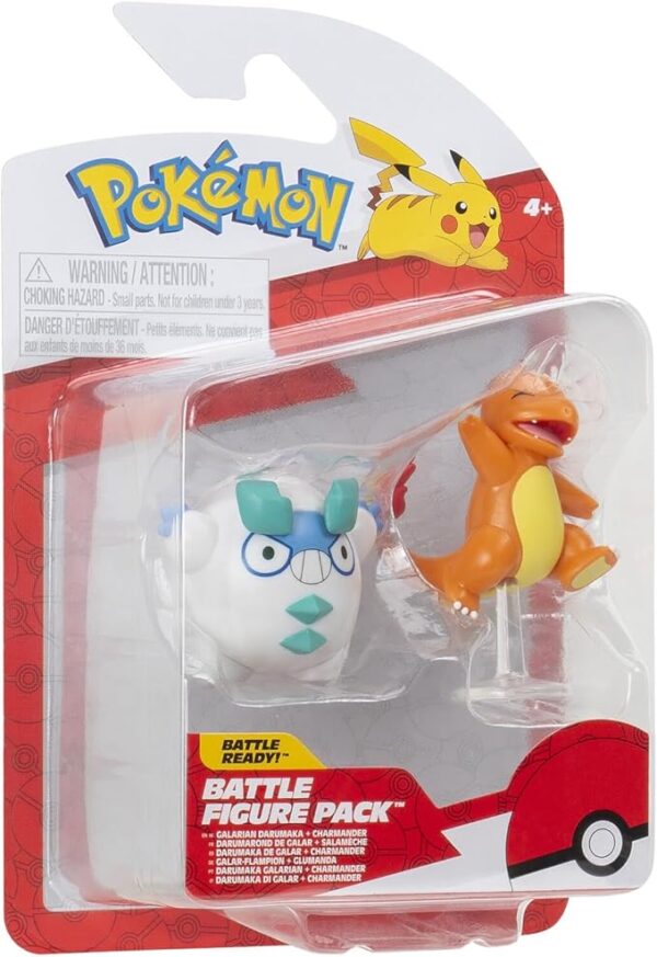 Pokémon Battle Figure 2 Pack (Galarian Darumaka & Charmander #5) W19 - immagine 5