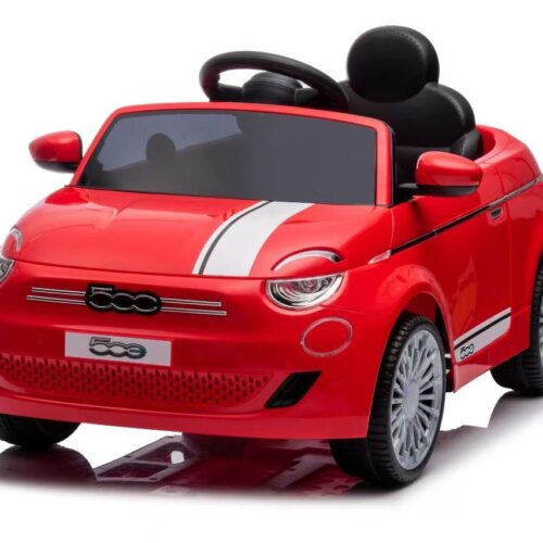 Baby Car Fiat 500 12V Rossa Telecomando e Fari LED